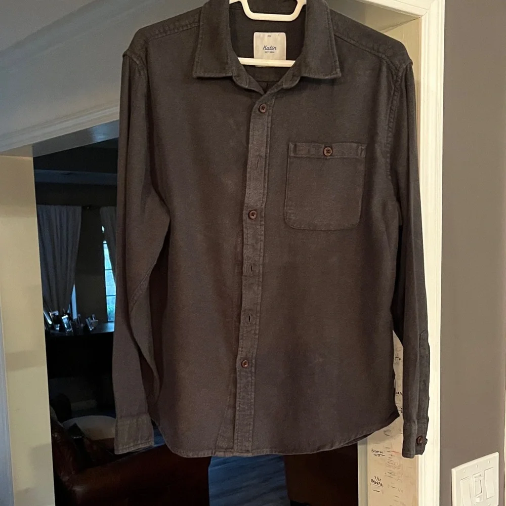 Katin Charcoal Button-Down Shirt - Picture 1 of 6